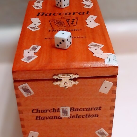 Suenos de Saundra Upcycled, Rare Baccarat Cigar Box, Tobacco/Home/Storage/ Decor - Picture 3 of 13